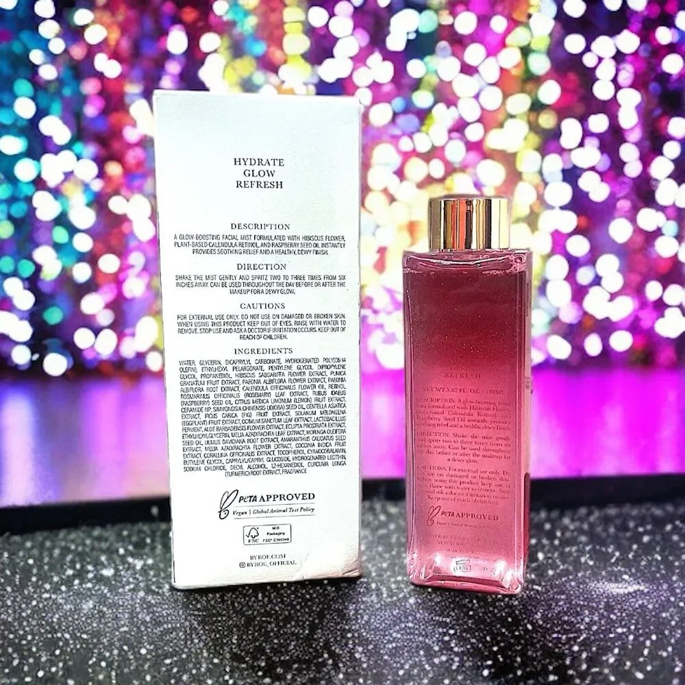BYROE Hibiscus Tea Glow Mist 150 ml 5.07 fl oz Brand New In Box MSRP $63